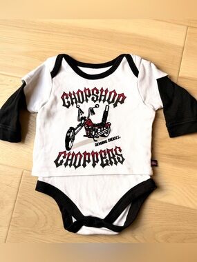 Genuine Dickies "Chop Shop Choppers" Layered-Look Bodysuit